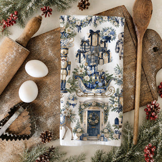 Blue Vintage Christmas Kitchen Towel | Holiday Winter Decor
Blue & White Christmas Kitchen Towel – Vintage Holiday Decor
Shop this blue and white vintage Christmas kitchen towel featuring woodland animals, bows, gifts, florals and nostalgic holiday details. Perfect for Christmas kitchen decor, hostess gifts, farmhouse, cottage and grandmillennial holiday styling.