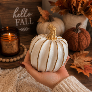 Gold White Pumpkin