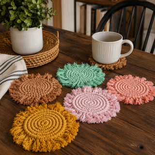 Braided Tassel Coasters