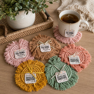 Braided Tassel Coasters