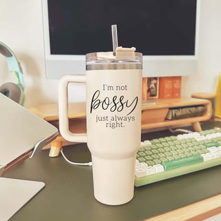 Funny tumblers, Funny Travel Mugs with sayings, Boss Coffee Mug Gifts Funny