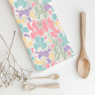 Shabby chic bow bunny kitchen towel pastel
Vintage inspired ribbon kitchen towel Easter spring
French country bow kitchen towel pastel bunny
Coastal cottage bow kitchen towel spring colors