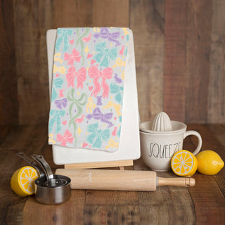 Preppy coastal grandmother bow kitchen towel pastel
Cottagecore aesthetic kitchen towel bow ribbon bunny
Feminine pastel bow kitchen towel Easter spring
Whimsical farmhouse kitchen towel colorful bows