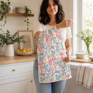 pastel bow and bunny kitchen towel
easter ribbon and bow dish towel
colorful spring flour sack towel
girly pastel kitchen decor towel
cottagecore bow and bunny towel
retro pastel ribbon kitchen towel