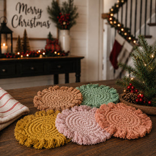 Braided Tassel Coasters