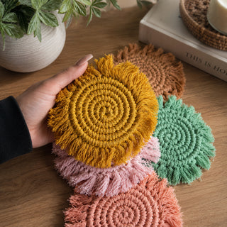 Braided Tassel Coasters
