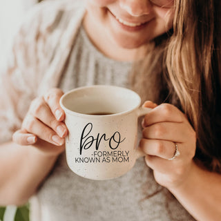 funny gift mug from son to mom
hilarious coffee mug for boy mom life
woman holding bro formerly known as mom mug
double sided bro formerly known as mom coffee cup
trendy neutral mom humor coffee mug
mug for mom whose son calls her bro
funny Mother’s Day mug for boy moms