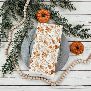 autumn inspired dish towel for cozy holiday kitchen
thanksgiving baking towel with autumn leaves print
fall hostess gift leaf design kitchen towel
farmhouse fall decor with autumn leaf dish towel
rust and tan leaf fall towel 