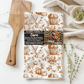 thanksgiving pumpkin hand towel for guests
pumpkin flour sack cotton towel for drying dishes
harvest pumpkin print kitchen towel for autumn baking
pumpkin spice season kitchen towel with vintage design