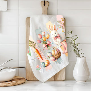 English cottage kitchen towel watercolor Easter art
Modern farmhouse watercolor towel spring bunny
Artistic home decor kitchen towel watercolor Easter
Watercolor illustration kitchen towel spring bunny