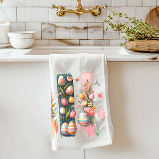 Hand painted style Easter towel watercolor brushstroke
Botanical watercolor kitchen towel spring bunny eggs
Vintage watercolor art kitchen towel Easter bunny
Shabby chic watercolor towel spring bunny floral