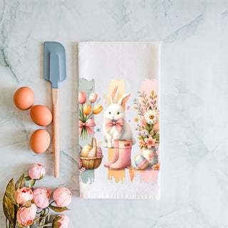 Easter egg basket kitchen towel watercolor bunny
Wildflower watercolor kitchen towel spring bunny art
Botanical illustration Easter towel watercolor bunny
Spring garden watercolor kitchen towel artistic bunny