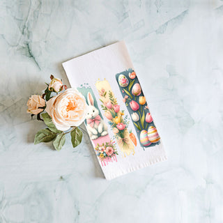 Floral arrangement Easter towel watercolor brushstroke
Bunny bow tie kitchen towel watercolor spring art
Easter basket watercolor towel spring bunny floral
Pastel brushstroke art kitchen towel Easter bunny