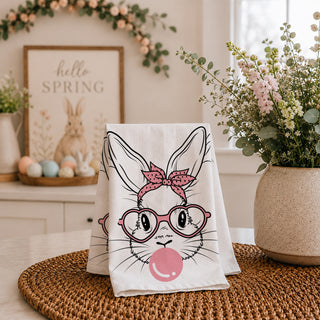 Retro pink bunny kitchen towel
Retro rabbit kitchen decor for Easter
Vintage style bubble gum bunny towel
Nostalgic Easter bunny kitchen towel
Old fashioned Easter bunny with modern pink accents
Whimsical vintage rabbit kitchen towel
Bunny with glasses and bubble gum tea towel
Bunny with heart shaped glasses kitchen towel
Cute bunny with oversized glasses tea towel
Easter rabbit wearing glasses kitchen towel
Nerdy bunny Easter tea towel
Funny bunny with glasses kitchen towel
Sassy Easter bunny kitchen towel