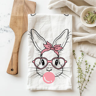 Contemporary farmhouse bunny towel bubblegum retro
Rockabilly bunny kitchen towel bandana heart glasses
Modern retro Easter towel bubblegum bunny design
Graphic illustration bunny dish towel pink spring