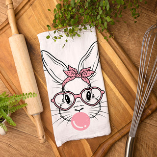 Wholesale bubblegum bunny kitchen towel
funny easter bunny dish towel
pink glasses bunny flour sack towel
sassy bunny easter tea towel
bubble blowing bunny kitchen decor
cute bunny with heart glasses towel