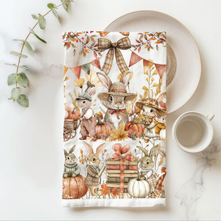 fall woodland bunny towel for sale cute
fall bunny dish towel for autumn kitchen décor
autumn rabbits and pumpkins cotton kitchen towel
cute bunny flour sack towel for fall baking
pumpkin patch bunny and baby rabbit fall kitchen towel
autumn bunny and gingham banner flour sack dish towel