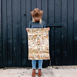 Wholesalers vintage woodland rabbits fall kitchen linen
autumn bunny family kitchen towel for farmhouse decor
fall rabbit and pumpkin flour sack towel hanging on stove
cozy cottage fall kitchen towel with bunnies and books
fall rabbits in plaid outfits cotton kitchen towel