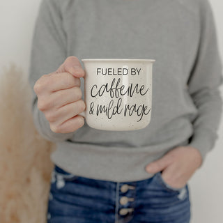 Wholesale fueled by caffeine and mild rage ceramic coffee mug
funny coffee mug fueled by caffeine and mild rage
caffeine and mild rage mug speckled ceramic cup
hilarious mom mug 
funny work mug 
unique gift mug 
sarcastic coffee mug 