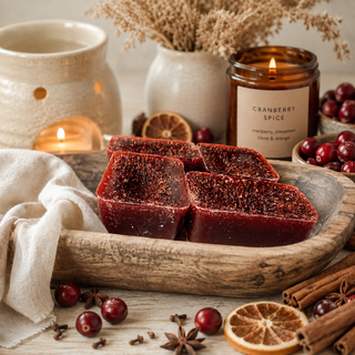 Cranberry Spice XL soy wax melts with cranberry cinnamon clove and orange scent
Cranberry Spice XL wax melts in cozy fall home setting
Red cranberry spice soy wax melts for fall home fragrance
Cranberry cinnamon clove wax melts for wax warmer
XL cranberry spice wax melts with warm holiday fragrance
Cranberry spice wax melts styled with cranberries cinnamon and star anise
Cranberry spice soy wax melts in rustic farmhouse decor
Oversized cranberry scented wax melts for home fragrance
