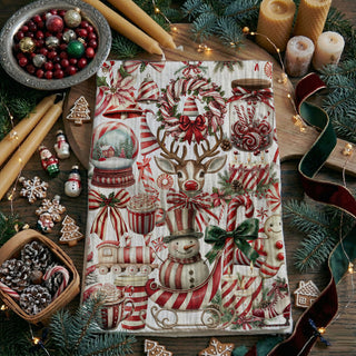 christmas kitchen towel gift for her candy cane decor
holiday dish towel stocking stuffer peppermint kitchen gift
cute christmas gift idea candy cane kitchen towel
affordable christmas kitchen decor gift festive towel
holiday hostess gift kitchen towel red white decor