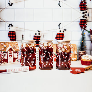 Candy Cane Glass Tumbler wholesale