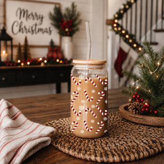 Christmas coffee cup gift - 17oz glass tumbler with bamboo lid and straw
Christmas coffee cup – 17oz festive glass tumbler for hot drinks
Holiday coffee bar accessory – glass Christmas tumbler for kitchen or office