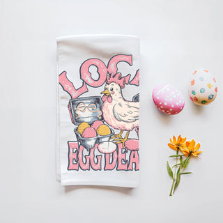 Wholesale Egg dealer dish towel chicken farm humor design
Chicken keeper kitchen towel local egg dealer Easter
Farm life humor kitchen towel chicken eggs spring
Funny Easter kitchen towel chicken egg dealer design
