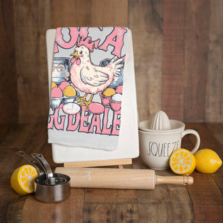 Backyard farm kitchen towel chicken humor eggs
Local egg dealer dish towel farmhouse chicken spring
Spring chicken kitchen towel egg dealer farm humor
Easter farm humor kitchen towel chicken eggs design in bulk