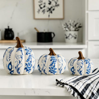 decorative blue white pumpkins autumn decor set
fall home decor blue white pumpkin set
modern pumpkin decor blue white resin set
neutral pumpkin decor blue white set of 3
autumn decor pumpkins blue white home
fall decorating pumpkins blue white stylish
pumpkin decor blue white home accessories