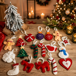 Christmas gingerbread ornament
felt style gingerbread ornament
handmade candy cane ornament
plush candy cane Christmas ornament
fabric candy cane ornament
red white candy cane ornament
Christmas candy cane decoration
handmade Christmas tree ornament
plush Christmas tree ornament
fabric tree ornament
red Christmas tree ornament
green Christmas tree ornament
handmade snowman Christmas ornament