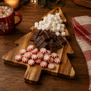Natural acacia wood Christmas cutting and serving board
Wooden tree-shaped cheese board for Christmas gatherings
Christmas tree grazing board made from natural acacia wood
Festive wooden cutting board for Christmas kitchen décor
Acacia wood holiday serving platter in a Christmas tree shape
Christmas tree cheese and cracker serving board