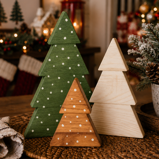 Wooden holiday decoration gift for mom
Christmas tree figurine set gift for grandma
Holiday housewarming gift with wooden Christmas trees
Christmas gift for a farmhouse décor lover
Wooden Christmas decorations for a teacher gift
Small holiday décor gift for a neighbor
Christmas gift for a friend who loves seasonal decorating
Boxwood Christmas tree decorations for a new homeowner gift
Festive wooden tree set for a Secret Santa gift
Christmas hostess gift for a holiday party
Wooden Christmas trees for a holid