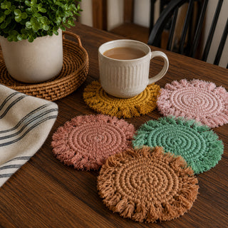 Braided Tassel Coasters