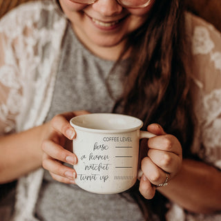 funny coffee level mugs
coffee measurement gifts