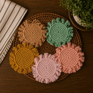 Braided Tassel Coasters