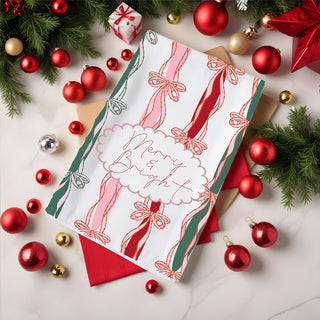 Wholesale Merry bright Christmas kitchen towel cotton
Christmas ribbon kitchen towel bow design
Holiday kitchen towel elegant ribbon pattern
Merry & Bright Christmas kitchen towel with elegant ribbon bow design. 