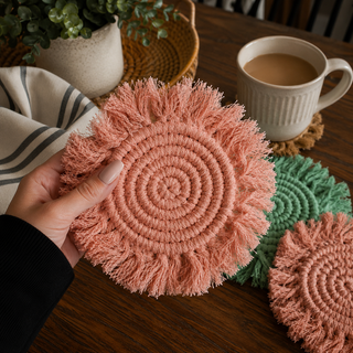 Braided Tassel Coasters