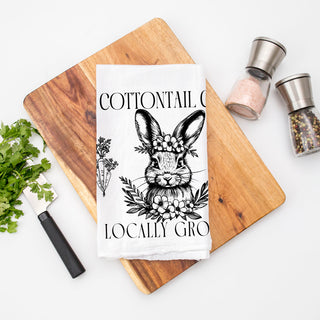 Vintage bunny kitchen towel black white botanical design
Cottontail Co kitchen towel rustic farmhouse Easter
Black white bunny kitchen towel vintage illustration
Botanical bunny dish towel farmhouse spring decor