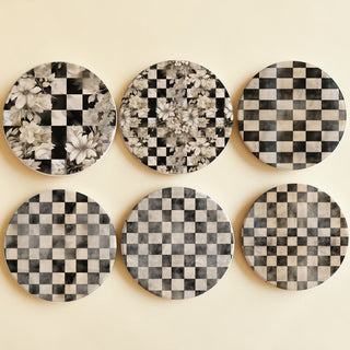 Courtly Check Coasters