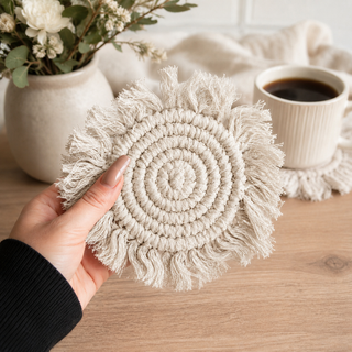 Braided Tassel Coasters
