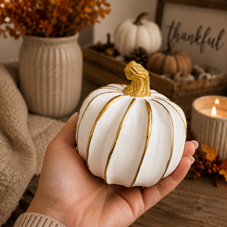 Gold White Pumpkin