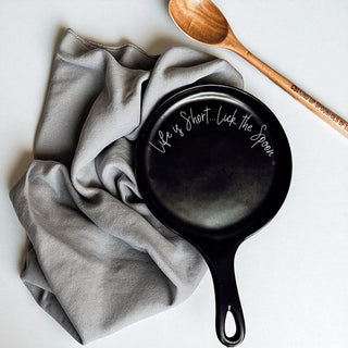 Kitchen gift set featuring spoon rest and wooden spoon with inspirational quote
Humorous kitchen accessories wholesale
Baker gift set