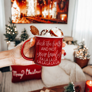 Christmas hostess gift mug
neighbor Christmas gift idea
best friend holiday gift mug
sister Christmas gift coffee cup
funny aunt Christmas mug gift
Christmas gift for busy moms
Deck The Halls And Not Your Family Mug | Funny Christmas Ceramic Coffee Cup | Holiday Gift For Coffee Lovers
Funny Holiday Coffee Mug For Adults | Sarcastic Christmas Mug | Red Green Ceramic Hot Cocoa Cup