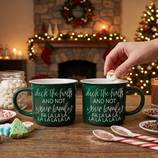 festive ceramic mug for holiday coffee bar display
funny Christmas gift for someone with a crazy family
cozy holiday mug for drinking cocoa by Christmas tree
unique Christmas mug gift for women who love humor
funny holiday coffee mug for Secret Santa exchange
Christmas morning coffee mug with hilarious quote