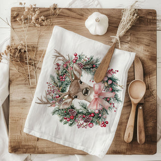 christmas gift idea kitchen towel deer wreath
holiday gift for mom farmhouse kitchen towel deer
hostess gift christmas towel deer decor
unique christmas gift deer kitchen towel
giftable holiday kitchen towel rustic deer design