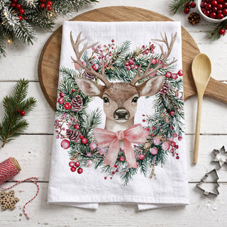 holiday entertaining kitchen towel deer wreath
baking flat lay christmas towel deer design
kitchen towel for cozy christmas morning deer
holiday kitchen styling towel deer wreath
christmas brunch kitchen decor towel deer