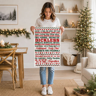 Bring humor to your holiday kitchen with this Christmas kitchen towel featuring iconic Griswold-inspired quotes. Made from soft, absorbent flour sack cotton, this festive dish towel is perfect for decorating, gifting, and adding a funny touch to your Christmas decor.
different christmas kitchen towels funny sayings
holiday decor ideas with humor kitchen towel
best funny christmas kitchen towels for gifts