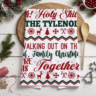 Bring humor to your holiday kitchen with this Christmas kitchen towel featuring iconic Griswold-inspired quotes. Made from soft, absorbent flour sack cotton, this festive dish towel is perfect for decorating, gifting, and adding a funny touch to your Christmas decor.