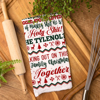 Funny Christmas Kitchen Towel Griswold Quotes – Christmas Vacation Inspired Dish Towel, Holiday Humor Decor, Flour Sack Tea Towel Gift